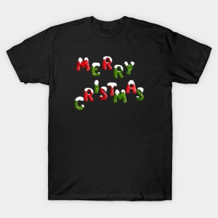 Merry Christmas holidays Festive words T-Shirt